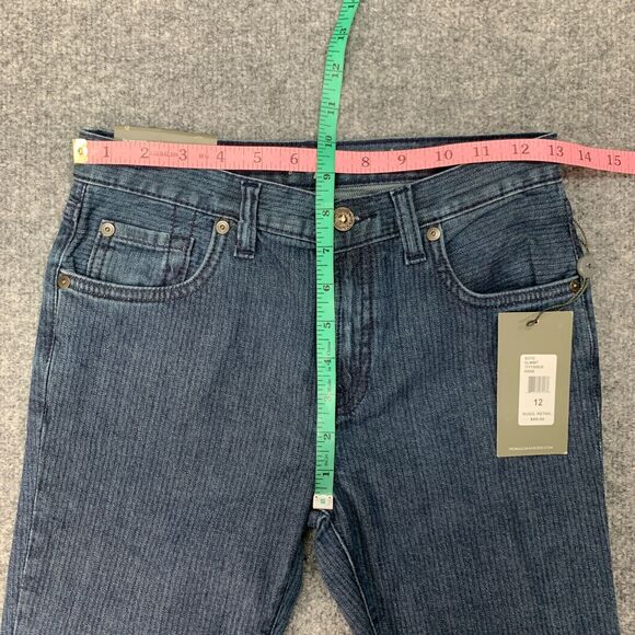 7 For All Mankind Slimmy Jeans Youth Boys 12 Slim Straight Leg Striped Stretch - Picture 7 of 14